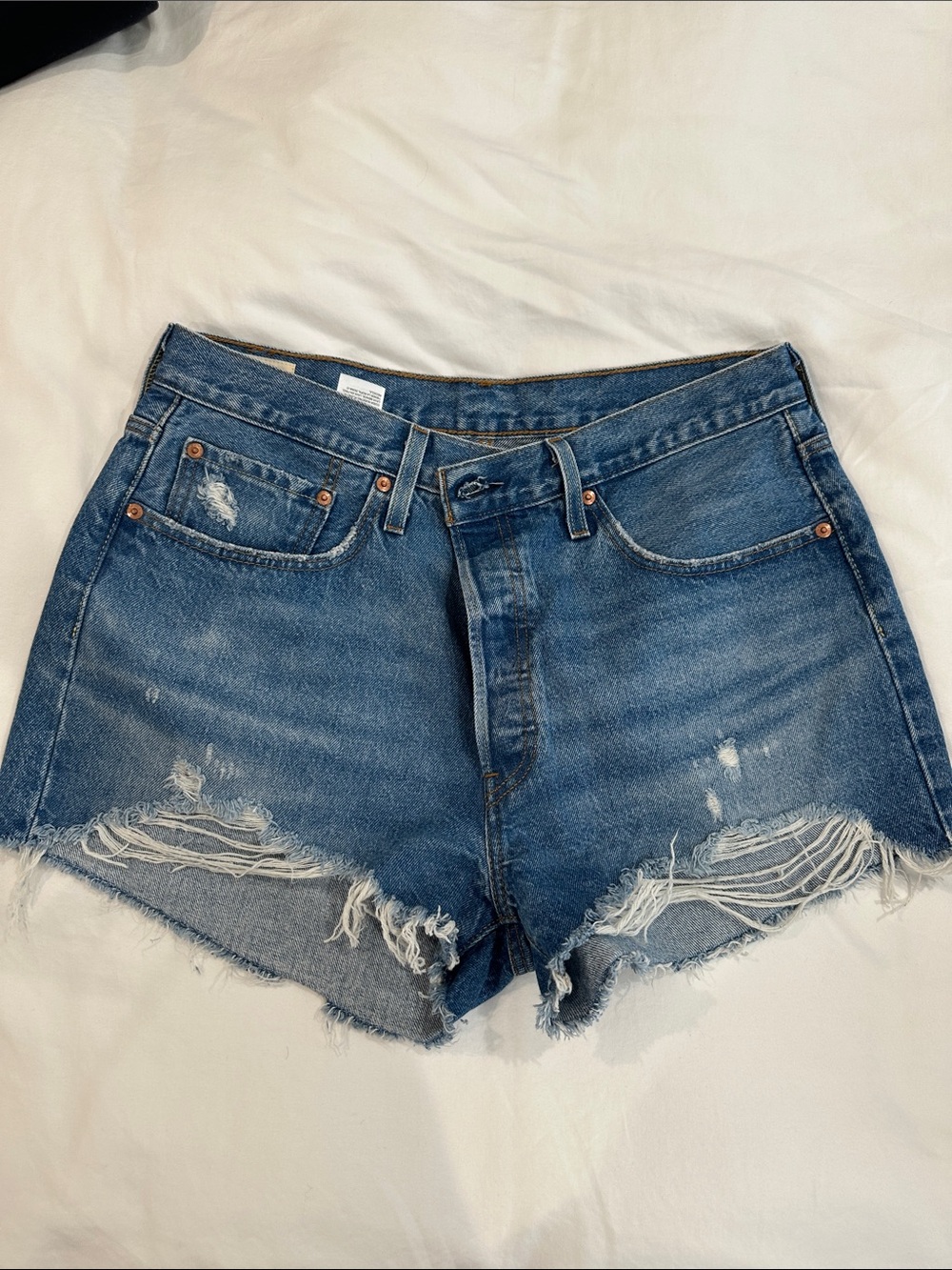 Women's Levi’s 501 Denim Jean Shorts - Blue